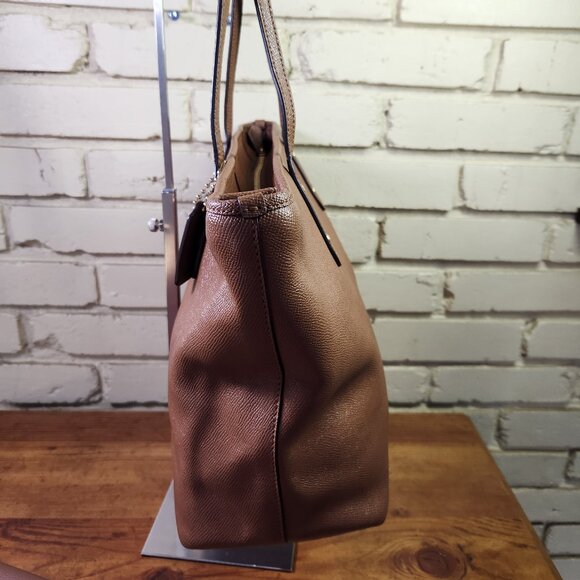 Euc Coach City Zip Top Brown Leather Shoulder Bag w/Wallet Purse - Picture 5 of 16